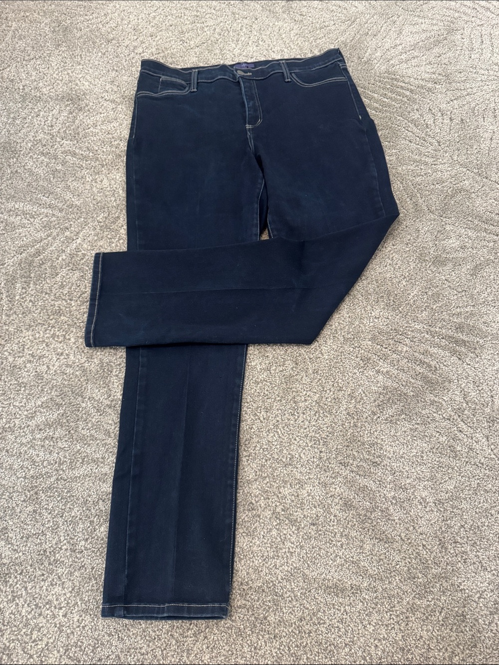 NYDJ Women's Dark Navy Straight-Leg Jeans